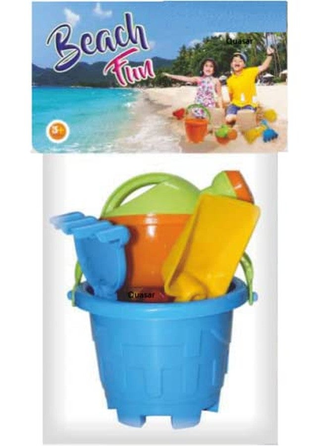 Quasar Beach Castle Water Tools Toys Sand Game Kids Beach Toys, Sand Toys for Kids Beach Toy Pretend Play Set Best Gift Your Children Learn Play Fun Toddler (6 Pcs Beach Set) - Image 3